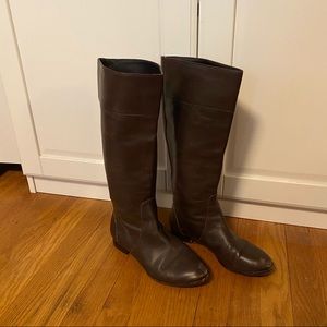 Brown Leather Riding Boots